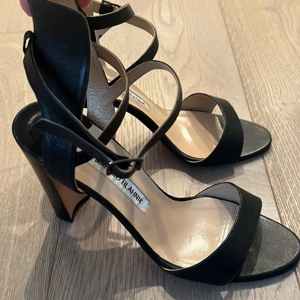 Manolo Blahnik leather sandals 38.5 - Picture 3 of 8